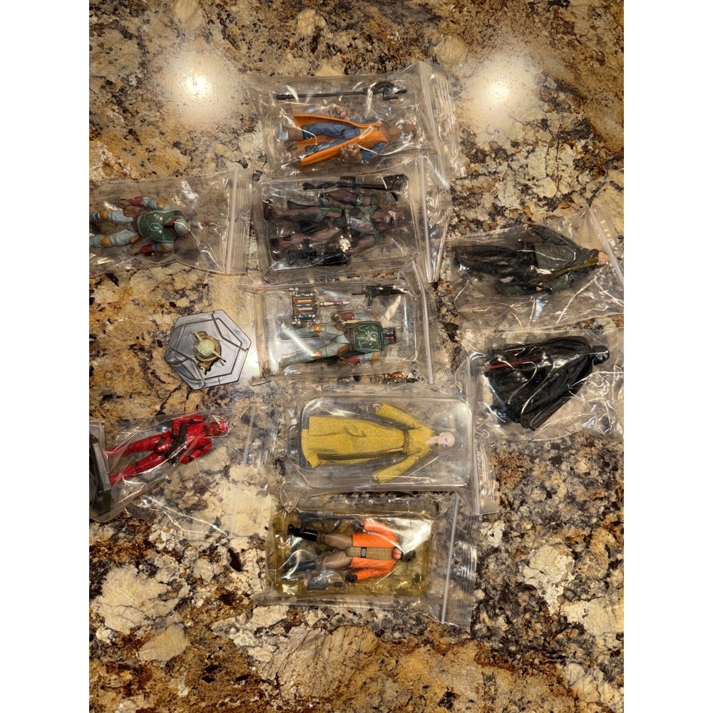 Star Wars Action Figure Lot Boba Fett Chewbacca Grogu Snoke Jyn Erso Ponda Baba